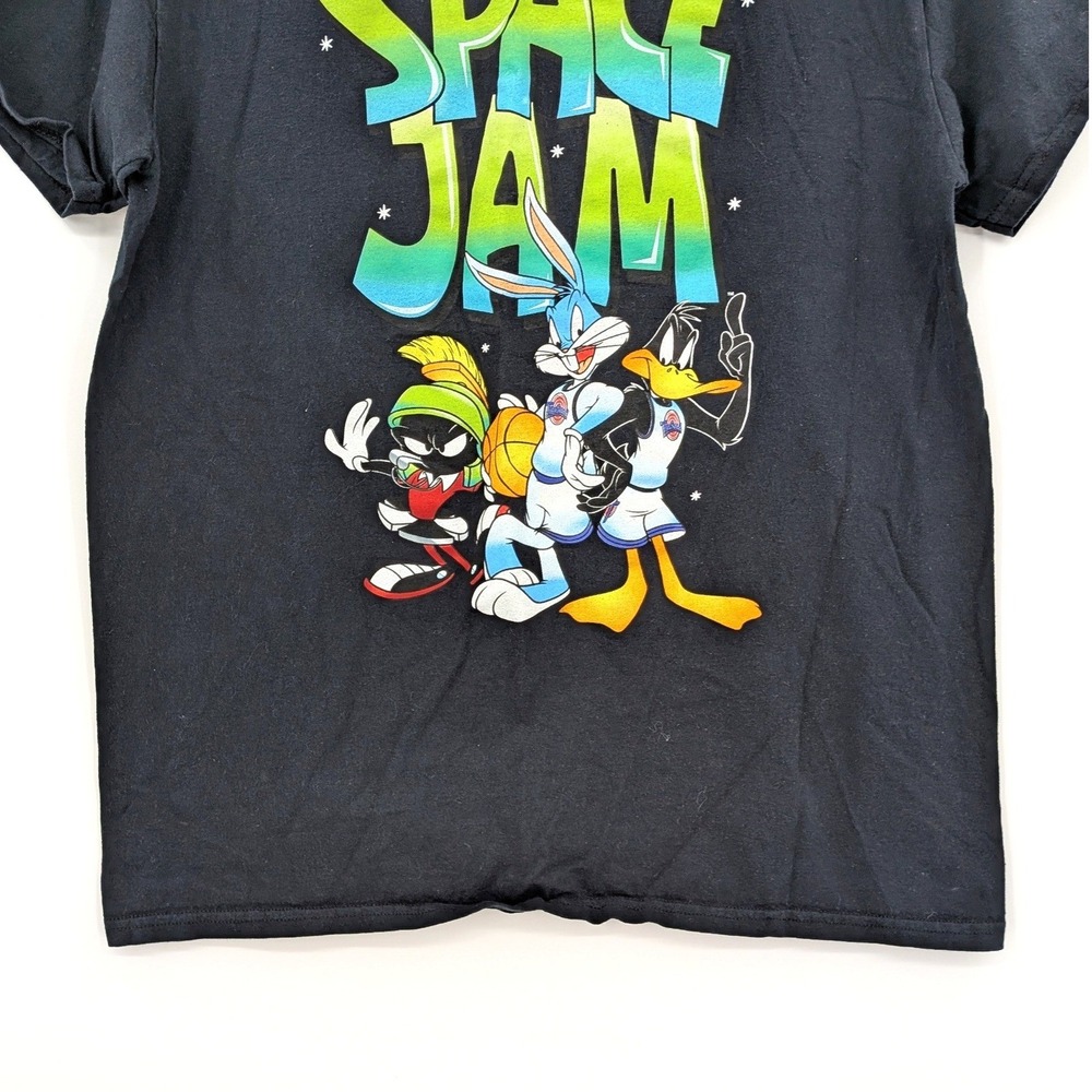 Space Jam Looney Tunes Graphic T-Shirt Black‎ Size L - Picture 6 of 9